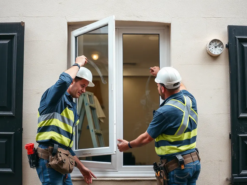 Travaux de vitrerie — intervention type dans le secteur