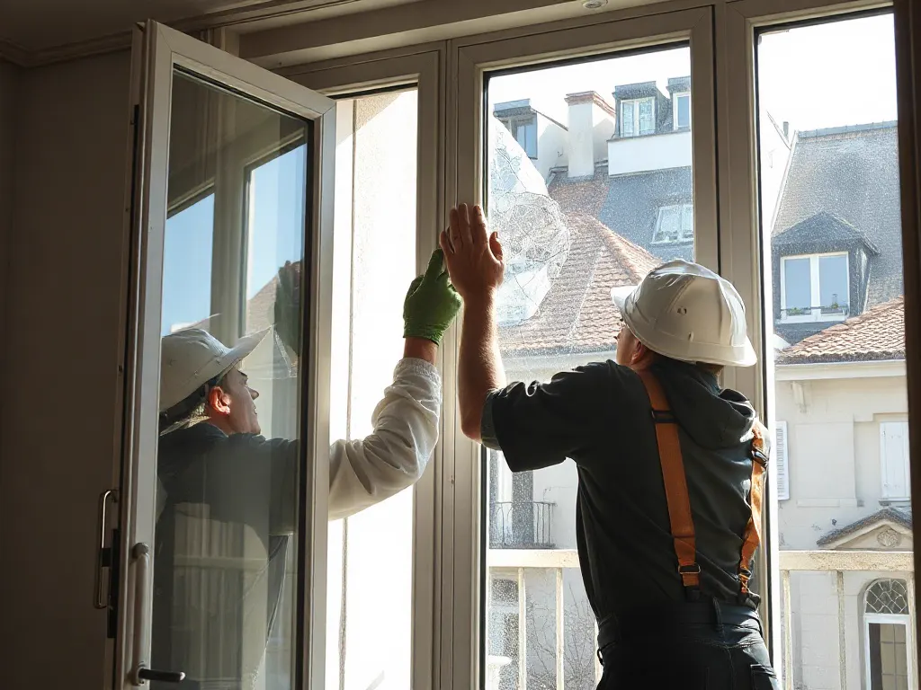 Travaux de vitrerie — intervention type dans le secteur