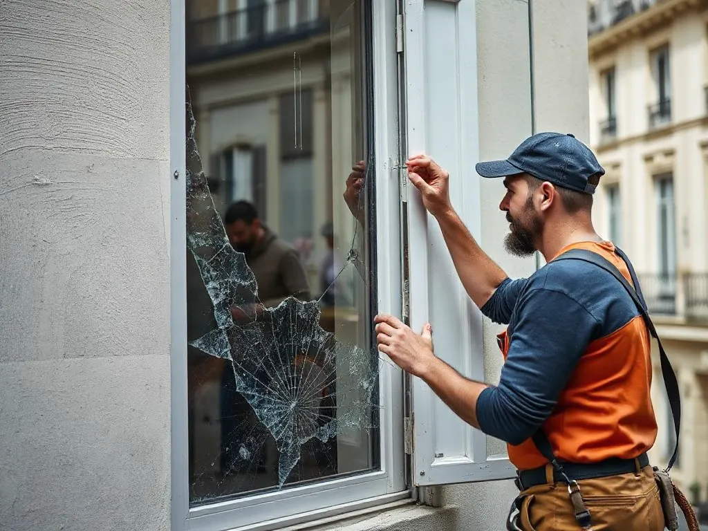 Travaux de vitrerie — intervention type dans le secteur