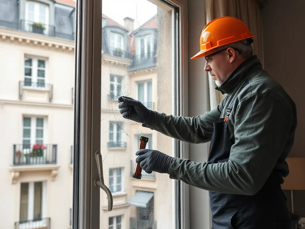 Travaux de vitrerie — intervention type dans le secteur