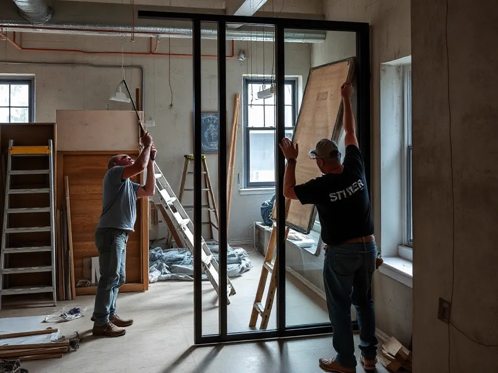 Travaux de vitrerie — intervention type dans le secteur
