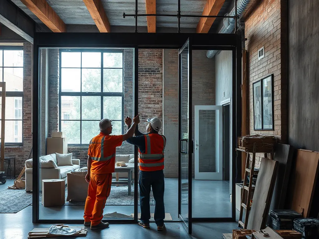 Travaux de vitrerie — intervention type dans le secteur